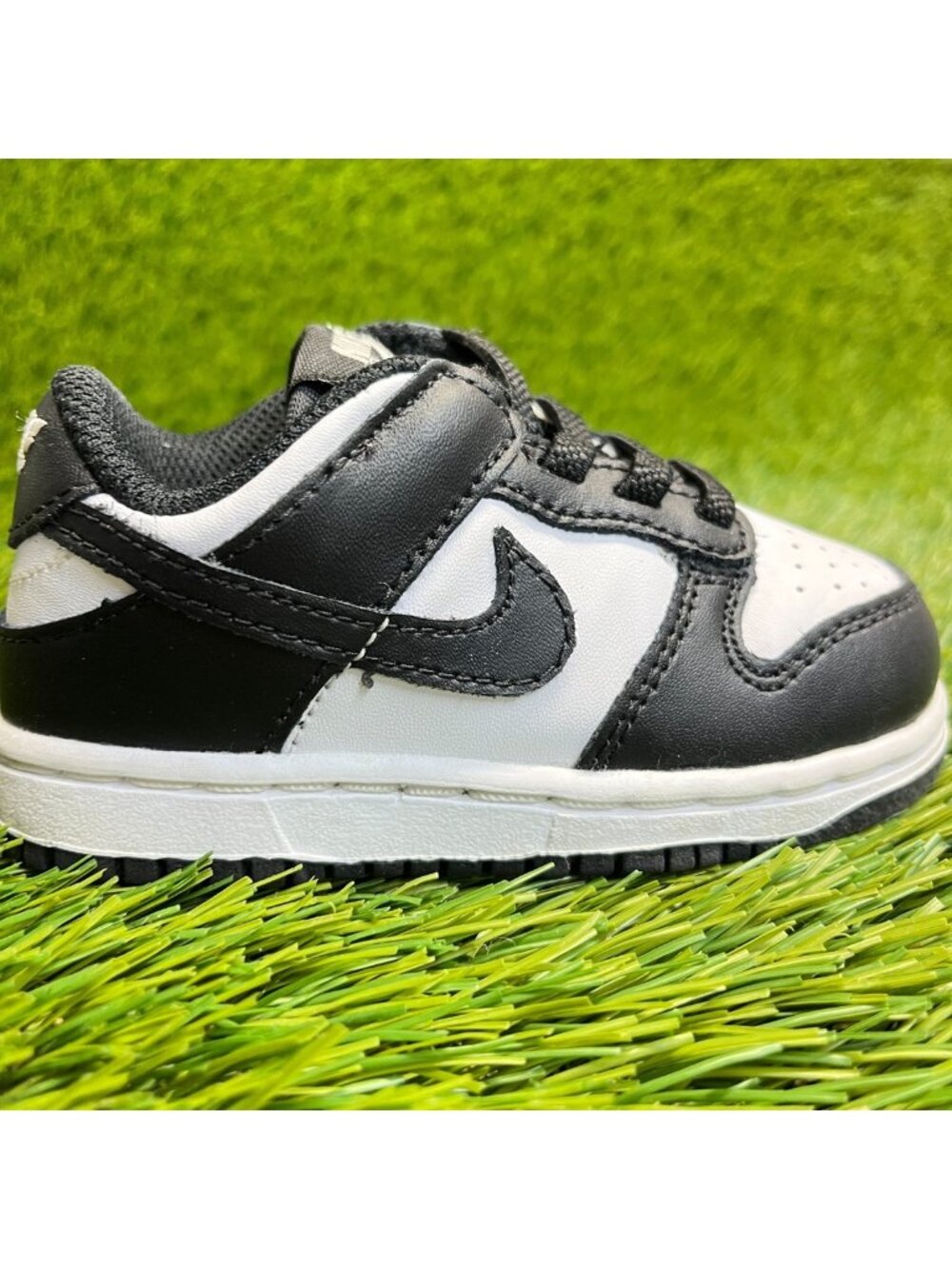 Nike Dunk Low Toddler‎ Size 6C Black White Panda Athletic Leather Shoes Sneakers